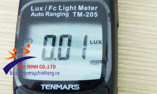 Màn hình máy đo cường độ ánh sáng Tenmars TM-205 